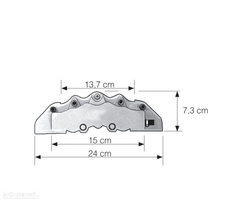 KIT CONJUNTO CAPAS TAMPAS LOOK BREMBO PINÇAS DE TRAVÃO FRONTAIS VERMELHAS - 2