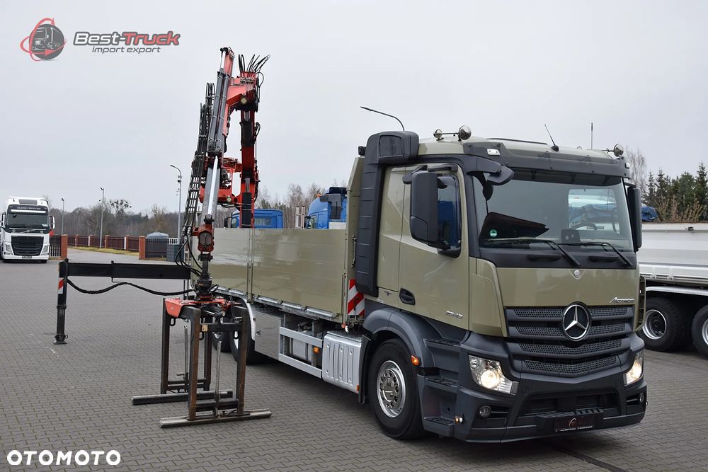 Mercedes-Benz ACTROS 2545 / 6X2 / SKRZYNIOWY 6,5 M / HDS MKG HLK 221 a2V  / STEROWANIE RADIOWE  PILOT / CAŁY NA PODUSZKACH  / OŚ SKRĘTNA / ROTATOR / CHWYTAK / - 2