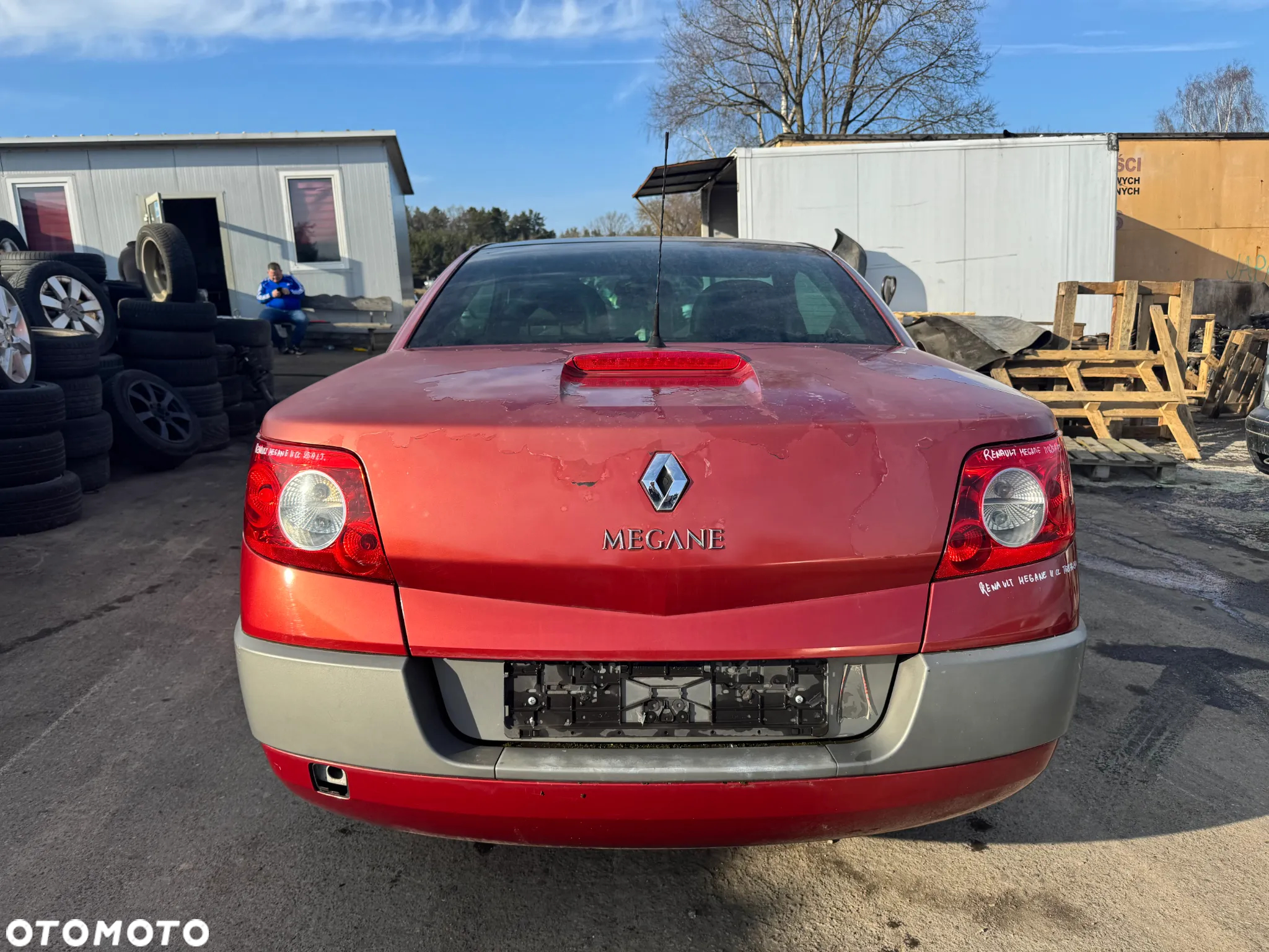 RENAULT MEGANE II CABRIO 2004 1.6 16V 113KM TEB76 CZERWONY NA CZĘŚCI - 5