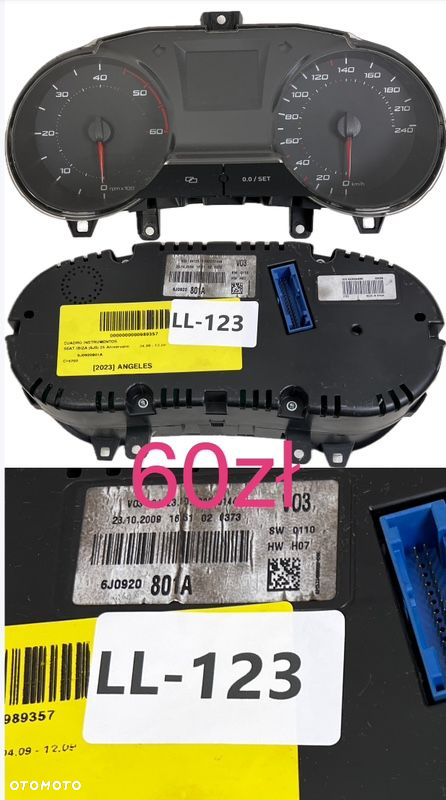 Tania wysyłka 10 zł Licznik Zegary Seat Ibiza IV 08-14r 6P0920730 6J0920802H 800L 804L 801A 800K 806L 803H - 6