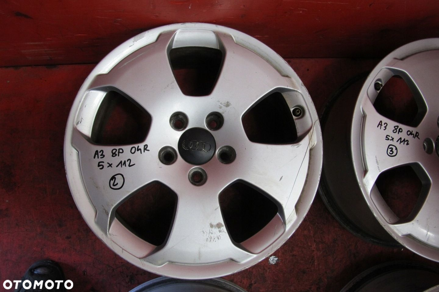 AUDI A3 8P 8P1 FELGI ALUMINIOWE 17 7.5J 5x112 ET56 8P0601025C KOMPLET - 4