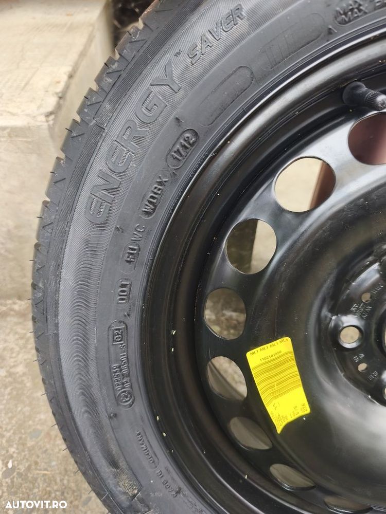 Roată de rezervă 205 55 R16 gama VAG Passat Touran Eos A3 A4 Tiguan Golf Yetta - 8