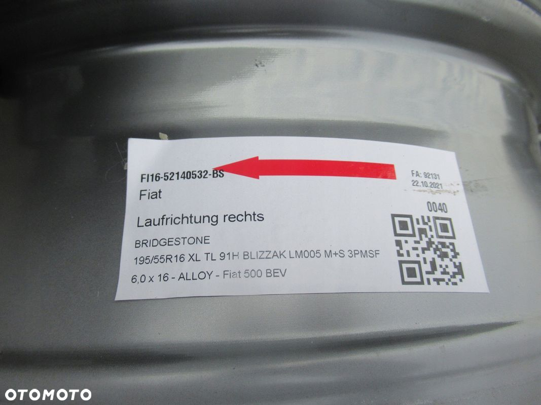 ALUFELGI 4szt R16 FIAT 500,DOBLO,PANDA,PUNTO ,BRAVO,KA,NEMO,BIPPER 4x98 - 6