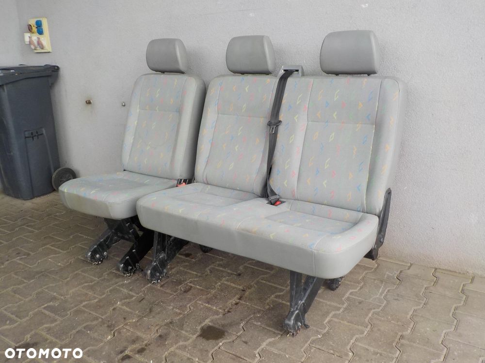 VW T5 T6 FOTEL FOTELE SIEDZENIA RZĄD ŚRODKOWY TYŁ INKA - 5