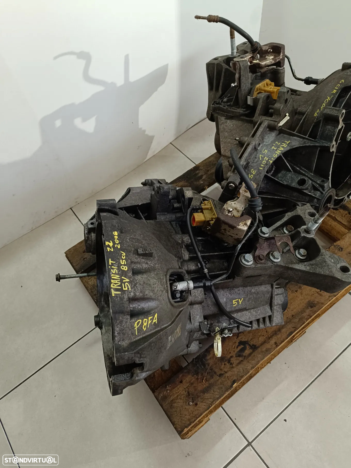 caixa 5 velocidades Ford Transit 2.2TDCI 85cv 6C1R 7002 AB motor P8FA - 2