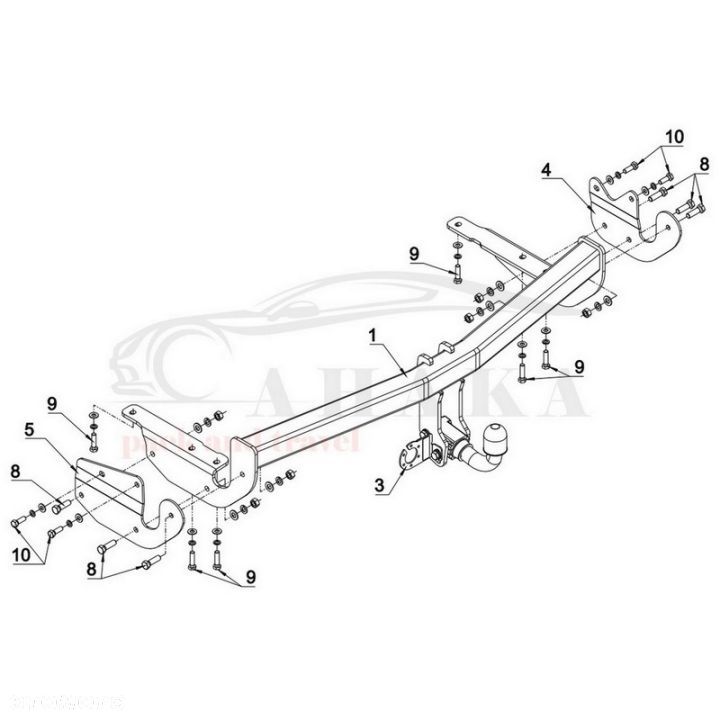 Hak Holowniczy Automat Do Lexus Rx 300, Rx 350, 400H Mcu 2003-2008 - 3