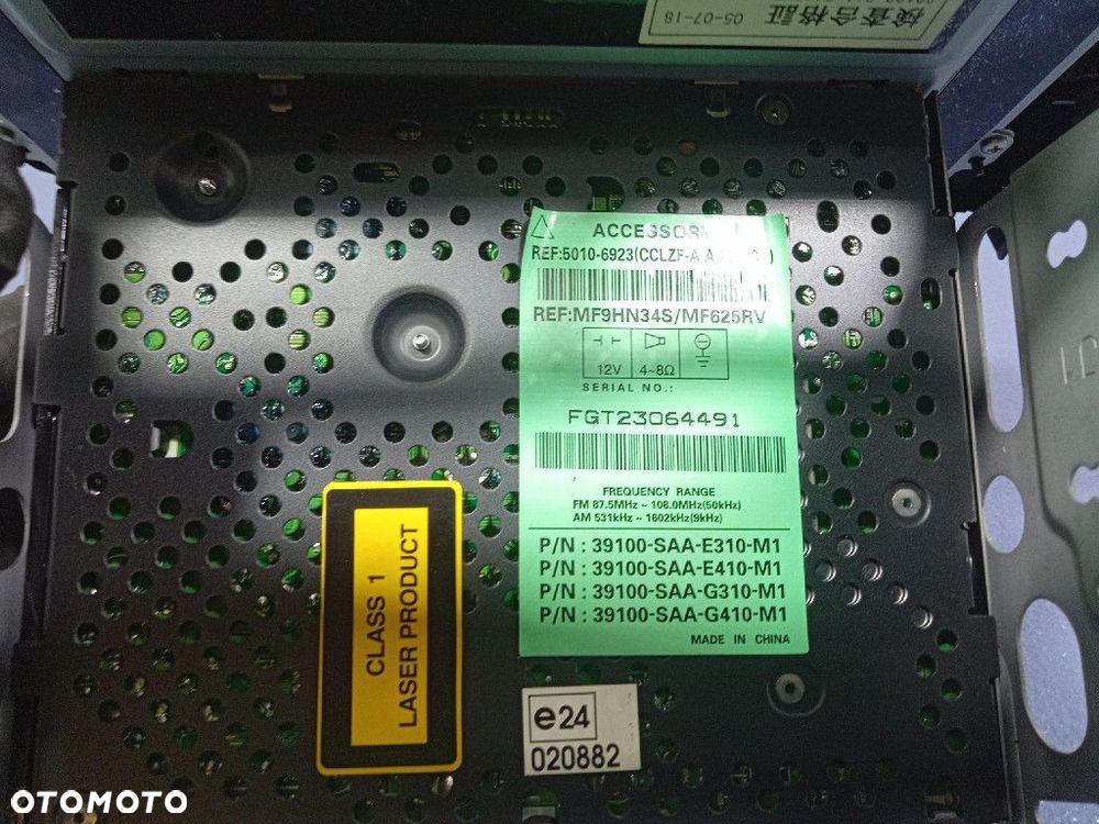 HONDA JAZZ II LIFT 07- RADIO FABRYCZNE CD 39100-SAA-G412N5 - 9