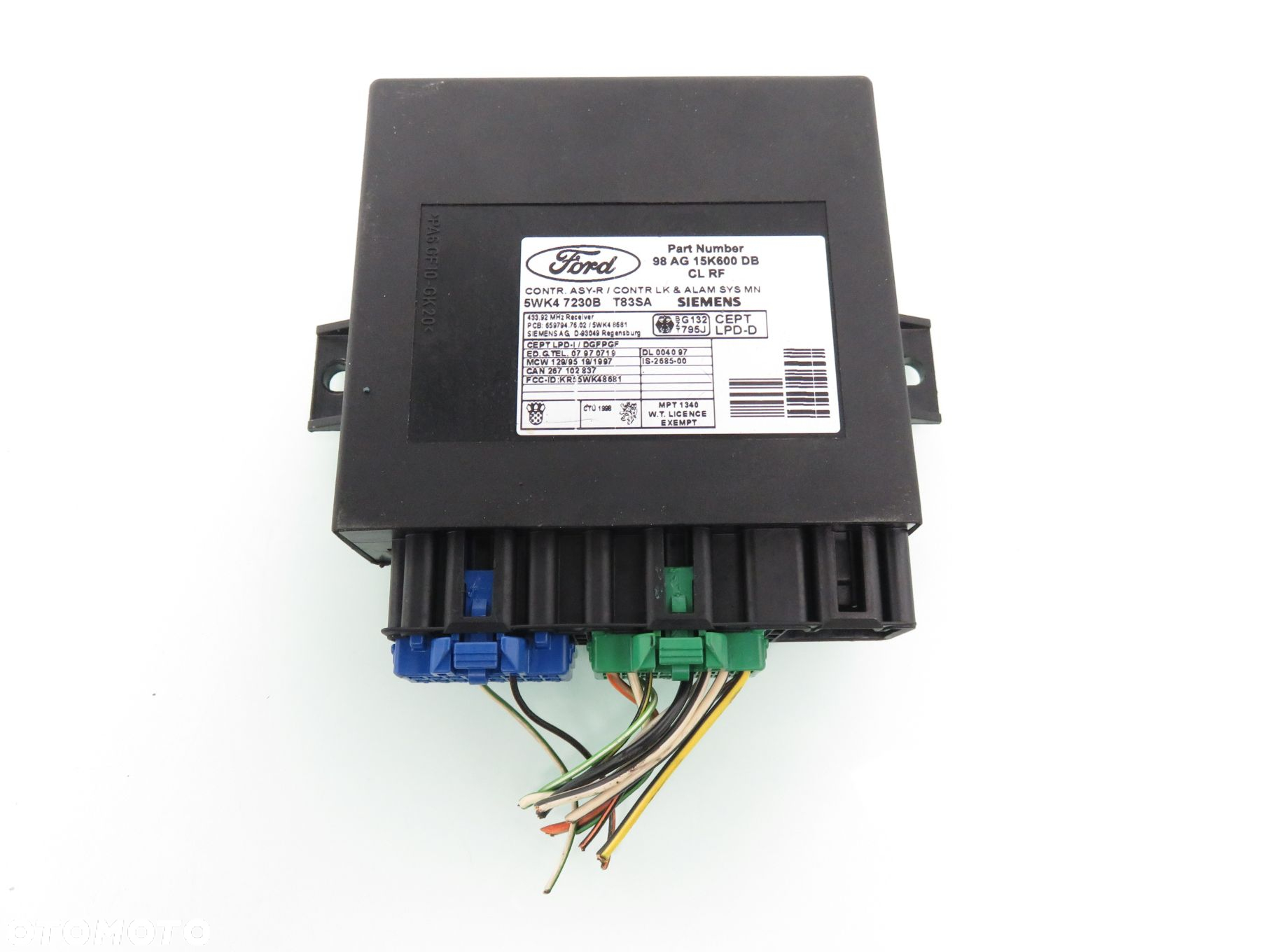 STACYJKA STEROWNIK FORD FOCUS MK1 I 1.4 98AB12A650CWD 98AG15K600DB - 13