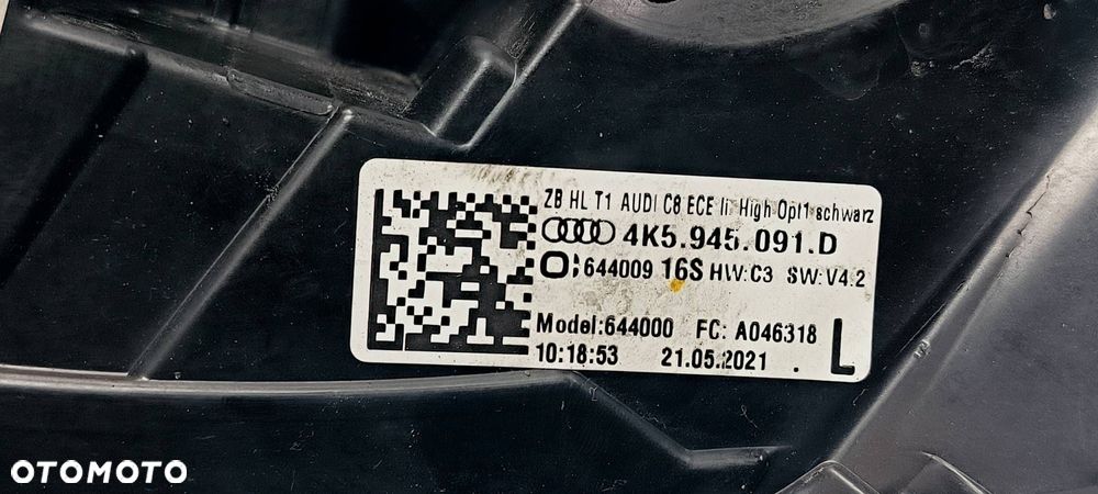 LAMPA LEWA TYŁ AUDI A6 C8 ALLROAD 4K5945091D - 3