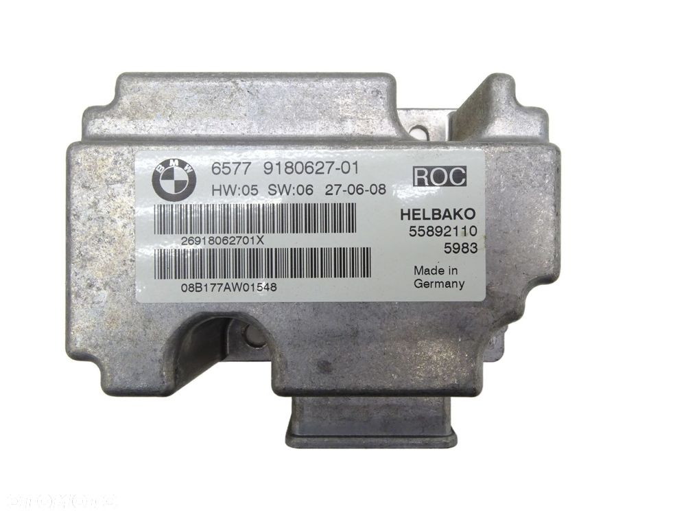 Sterownik moduł poduszki powietrznej airbag 9180627 bmw e90 e91 e92 e93 - 1