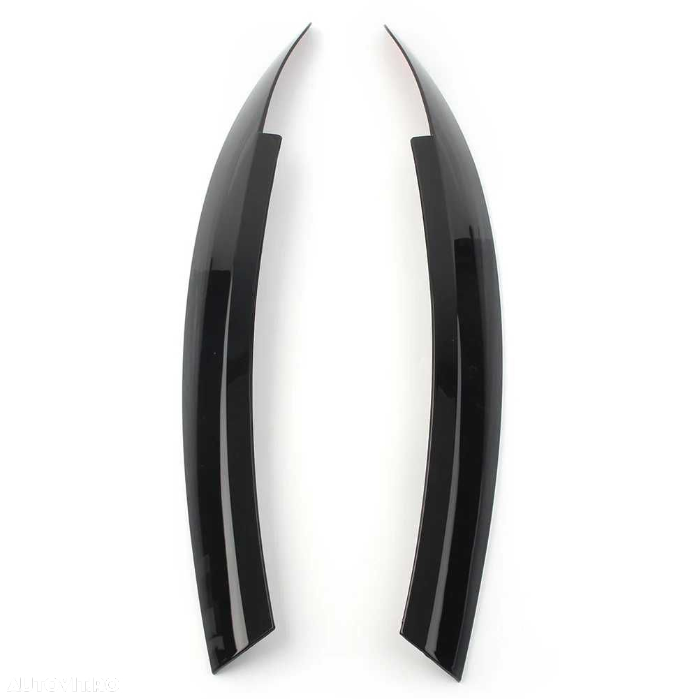 Set Pleoape Faruri Far Volkswagen VW Scirocco 2009-2017, Negru Lucios - 3
