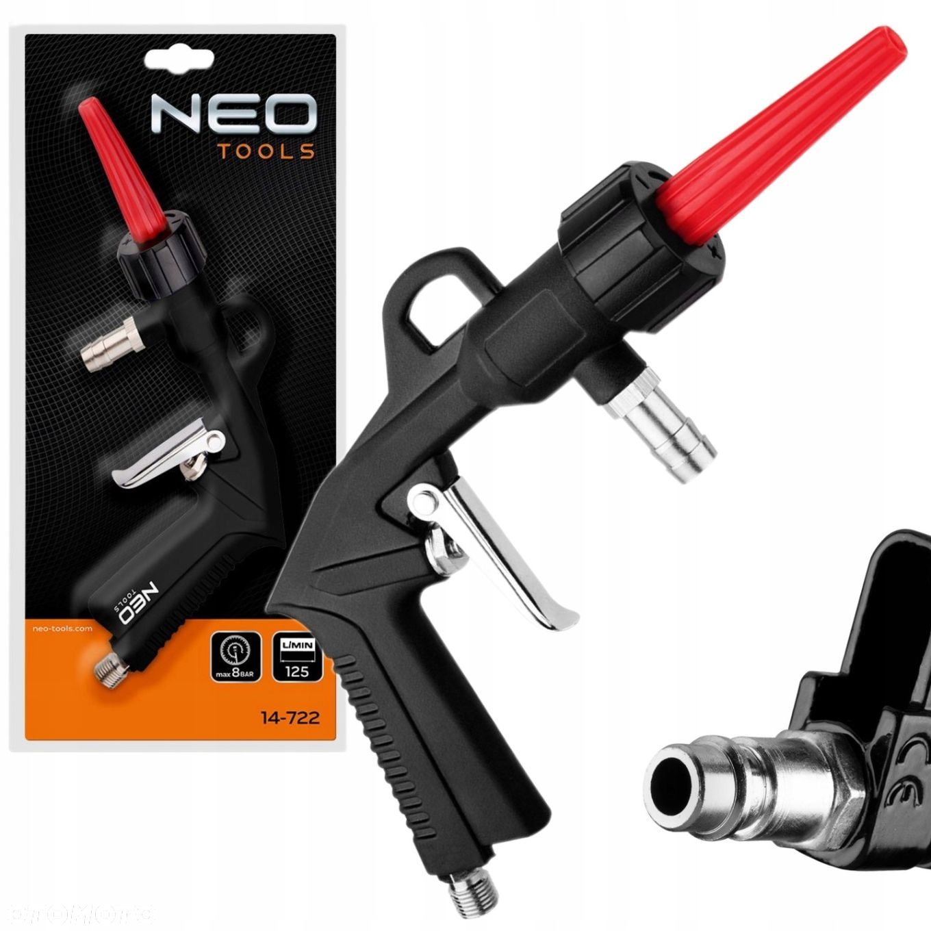 PISTOLET DO PIASKOWANIA z wężem długość 3 m NEO - 7