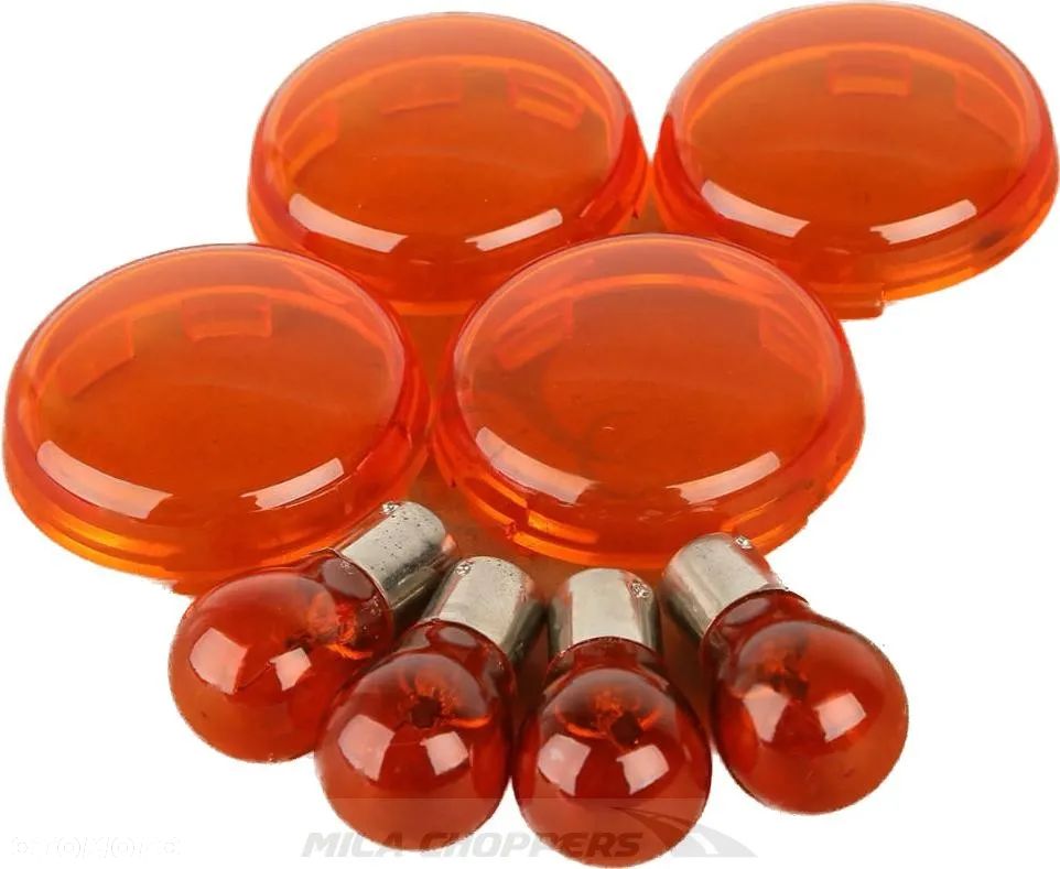 Szkiełko kierunkowskazu z żarówką Harley 2000+Softail Dyna, 2002+Sportster - 2