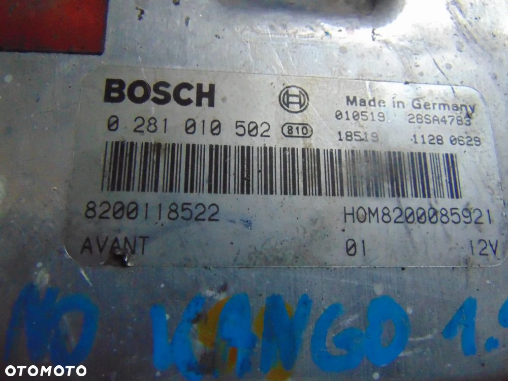 Sterownik silnika Renault Kango 1,9 DCI 0281010502 - 2