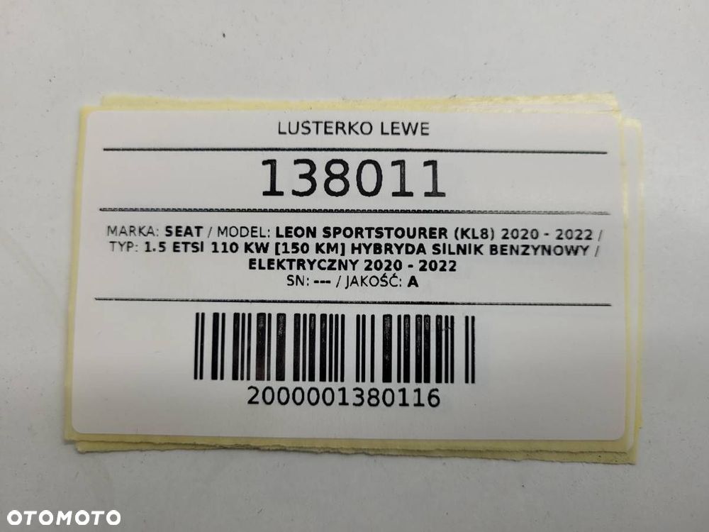 LUSTERKO LEWE SEAT LEON IV KL 6 PIN EUROPA LS7H 2024 - 10