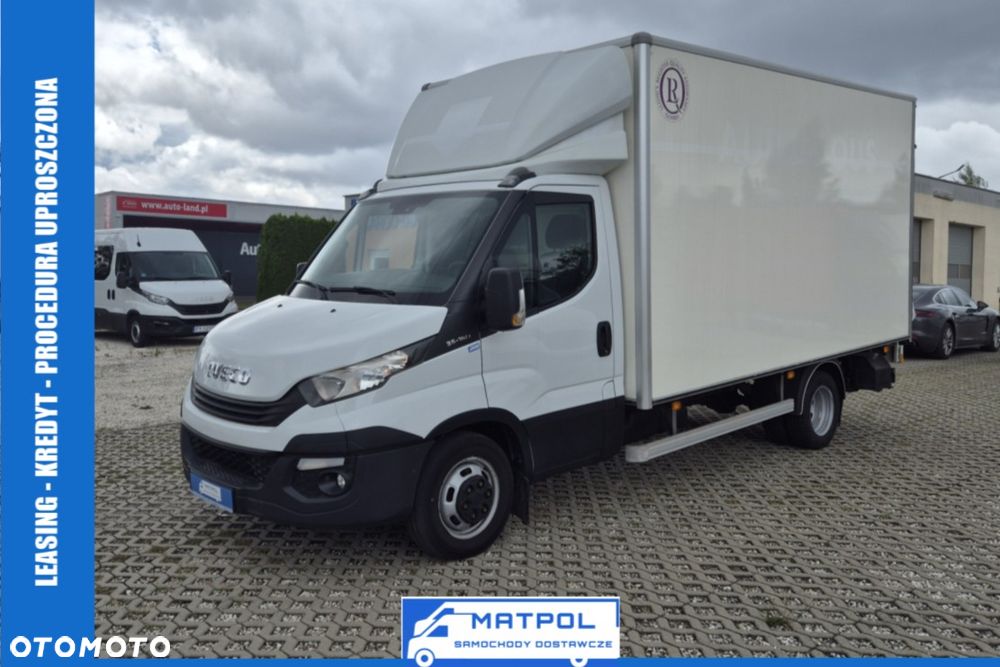 Iveco Daily 35C16, firana, kontener 8PAL, Winda 750KG, klimatyzacja, bliźniaki - 1