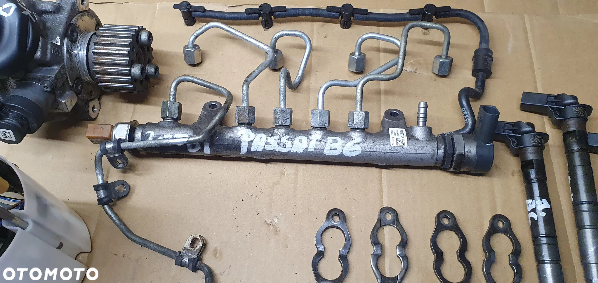 Wtryskiwacze wtryski układ wtryskowy paliwa zestaw pompa listwa wtryski pompka VW Passat B6 2.0 TDI Common Rail - 5