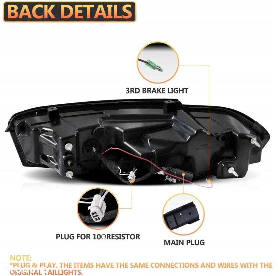 Lampy tyl kpl Full Led Diody Tuning Europa Chevrolet Camaro VI 6 Lift 19- - 10