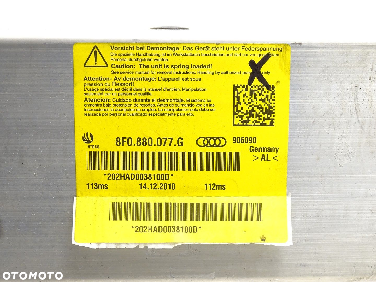 PAŁĄK BEZPIECZEŃSTWA ROLL OVER BAR AUDI A5 8F CABRIO 8F0880077G 8F0880077E - 9