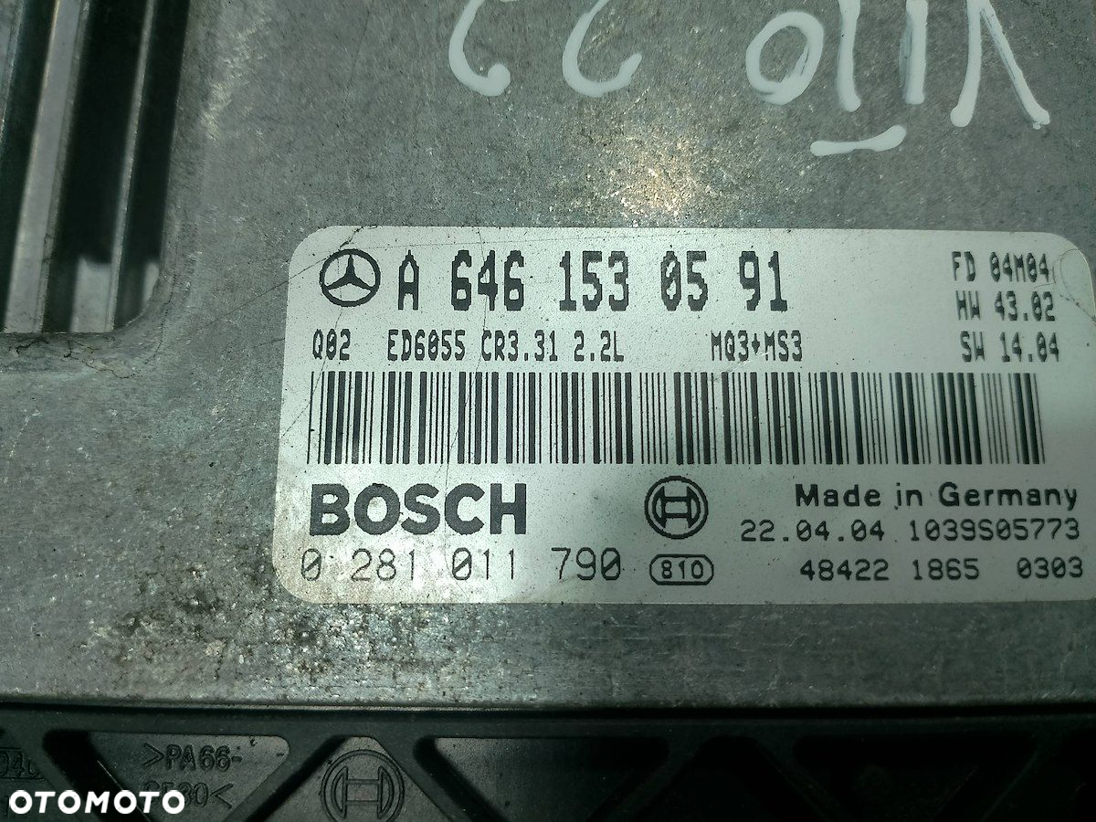 KOMPUTER, STEROWNIK MERCEDES-BENZ VITO 639 A6461530591 2.2 CDI - 8