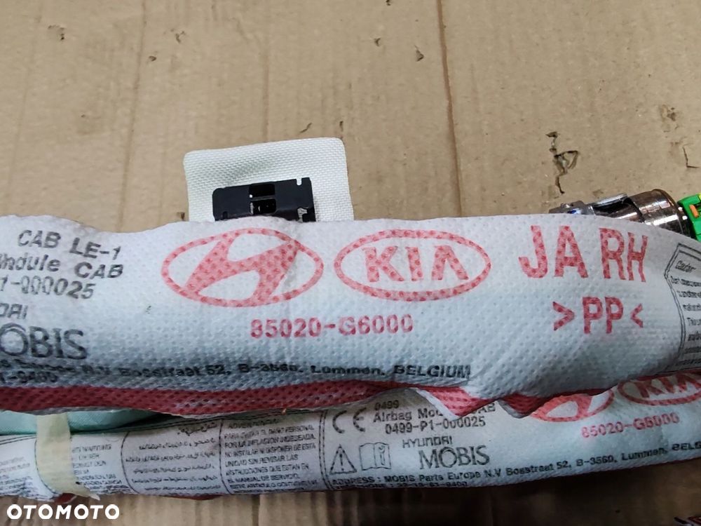 Kurtyna powietrzna prawa boczna air bag 85020-g6000 KIA Picanto III 17-23 - 2