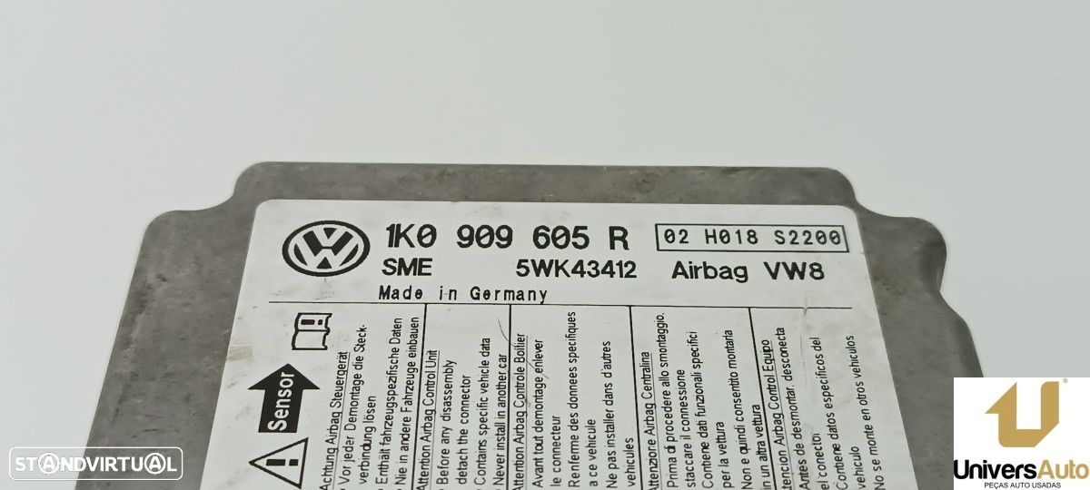 CENTRALINA DE AIRBAG VOLKSWAGEN GOLF V BERLINA (1K1) HIGHLINE - 4