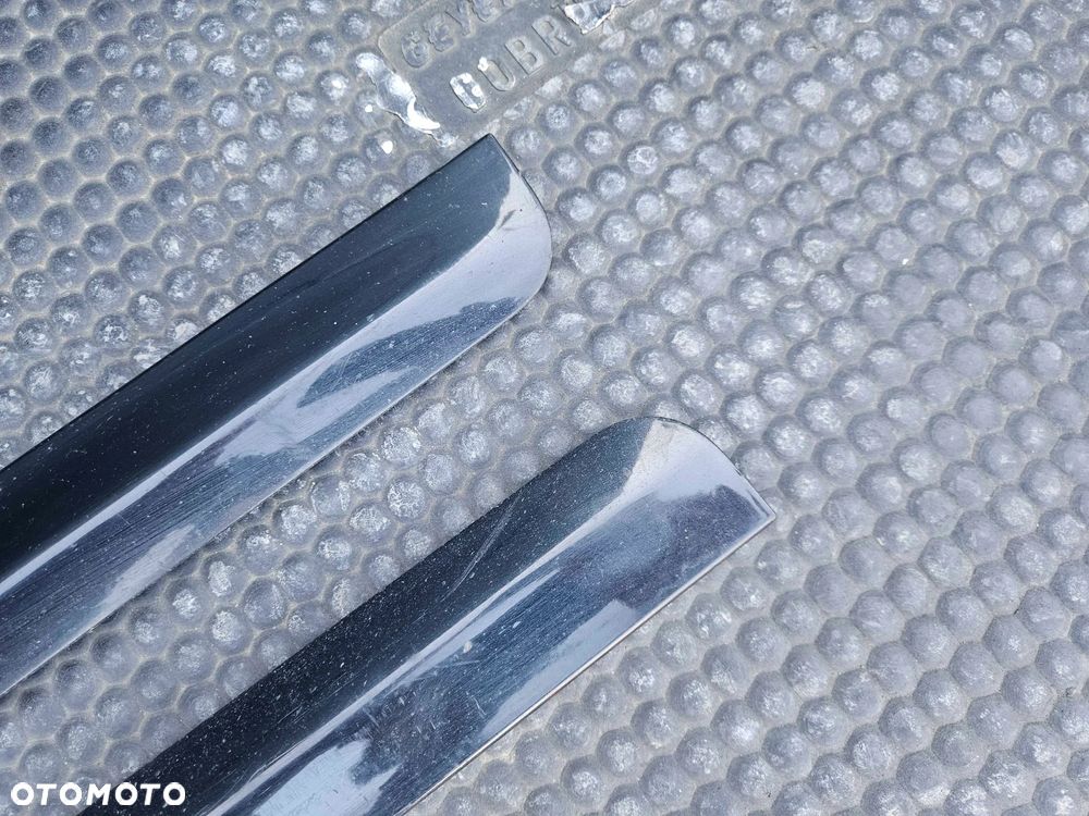 Listwa Listwy Drzwi S-Line Dolne Czarne Komplet Audi A4 B6 B7 Oryginalne - 9