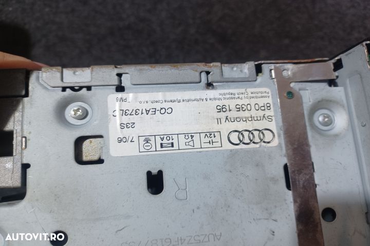 Radio cd 8P0035195 Audi A3 8P/8PA [2th facelift] [2008 - 2013] Sportb - 4