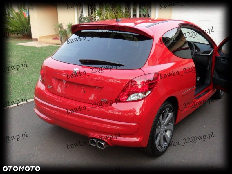 PEUGEOT 207 SPOILER LOTKA SPOJLER NA KLAPĘ PODKŁAD - 9