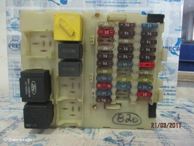Caixa Fusiveis CXFUS820 FORD FOCUS 1999 1.6I - 1