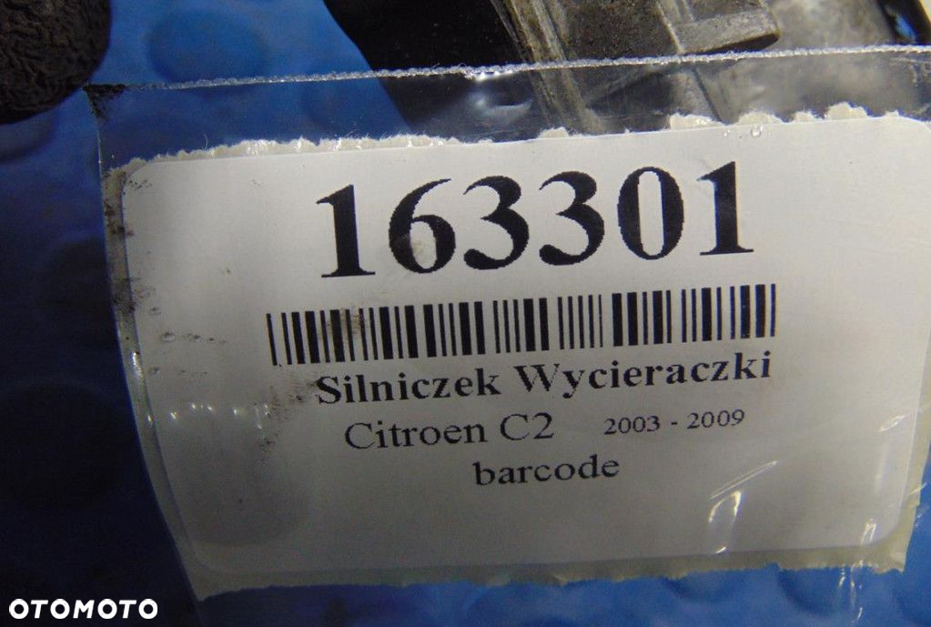 CITROEN C2 SILNICZEK WYCIERACZEK TYL VALEO 9637158760 - 5