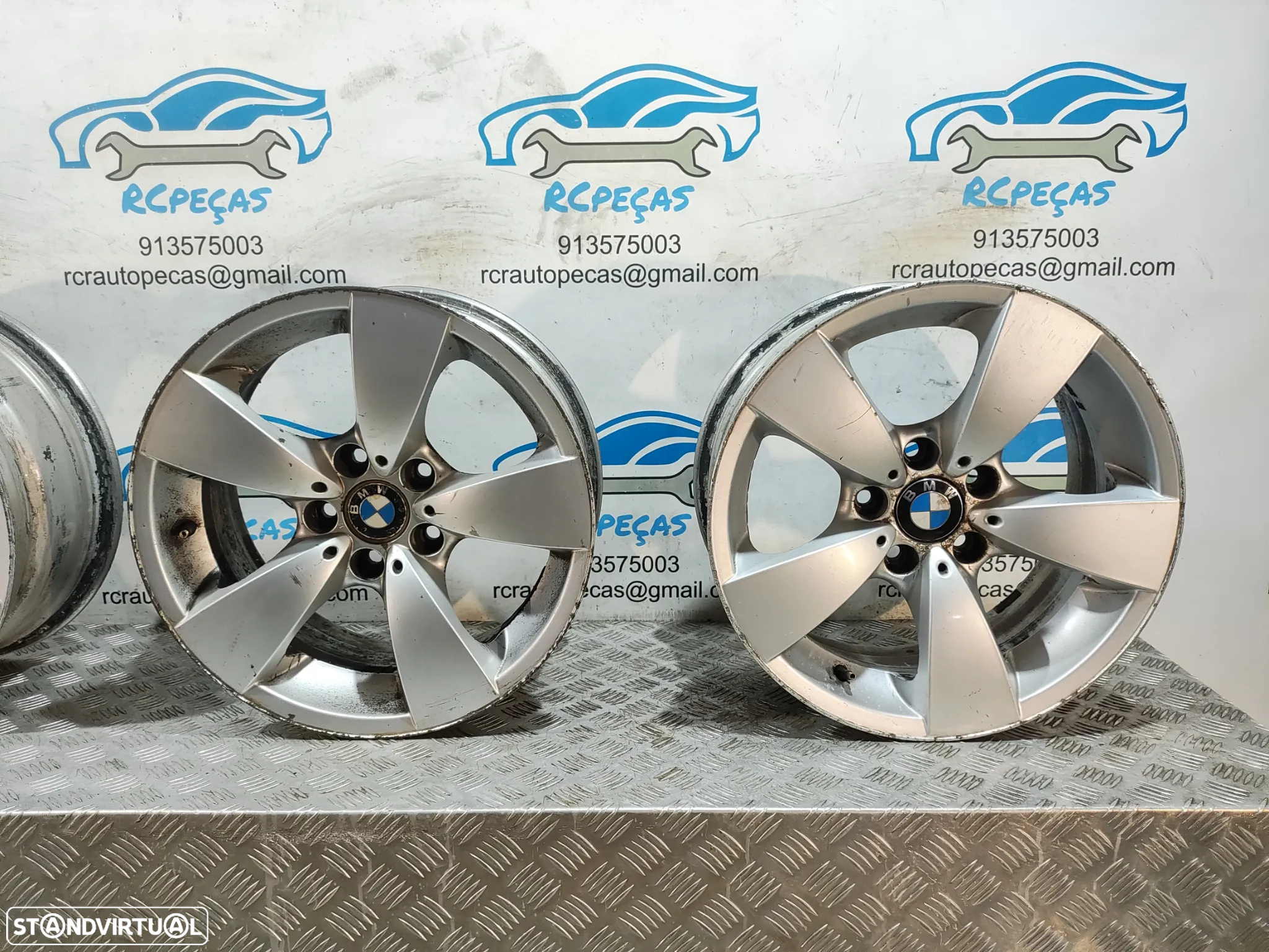 - Conjunto Jantes 17 Originais BMW Serie 5 E60 E61 7,5J ET20 5x120 - 5
