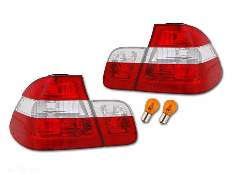 lampa tyl bmw 3 e46 98- sedan lift look red tuning - 1