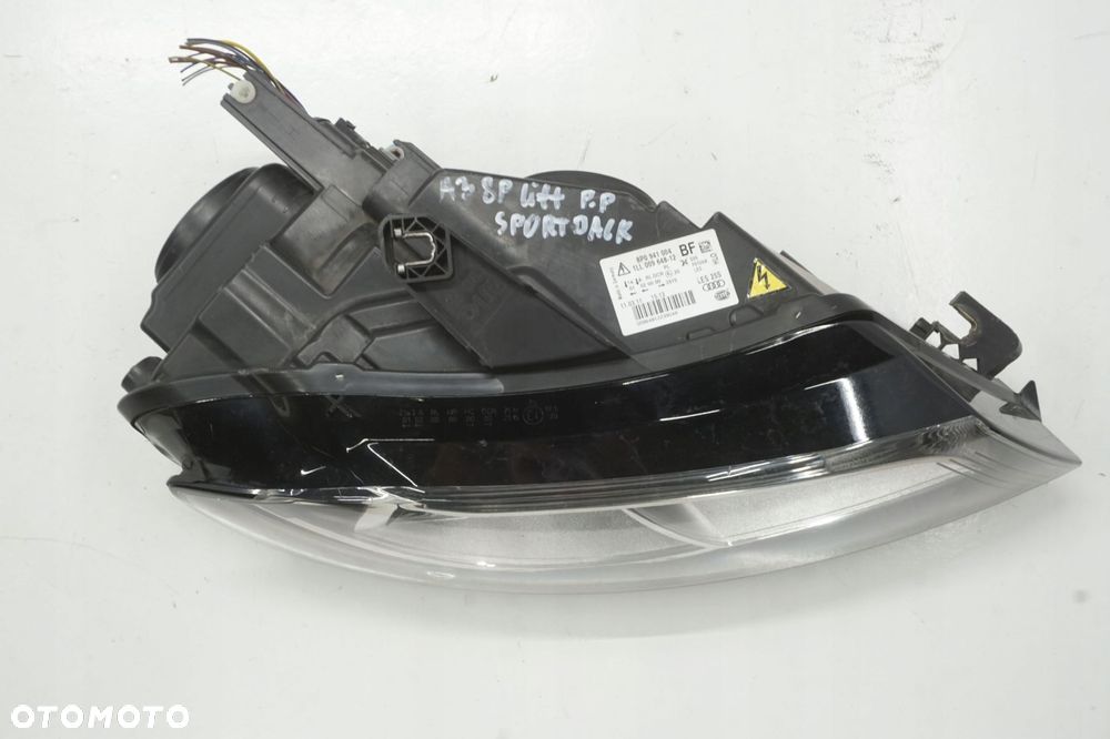 AUDI A3 8P LIFT LAMPA PRAWY PRZÓD BIXENON ANGLIK UK 8P0941004BF - 6