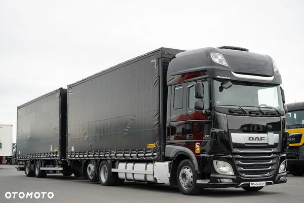 DAF XF 480 / ZESTAW TANDEM / 120 M3 / PRZEJAZDOWY / KLIMA POSTOJOWA  / WIELTON / 2019 ROK / PO KONTRAKCIE SERWISOWYM