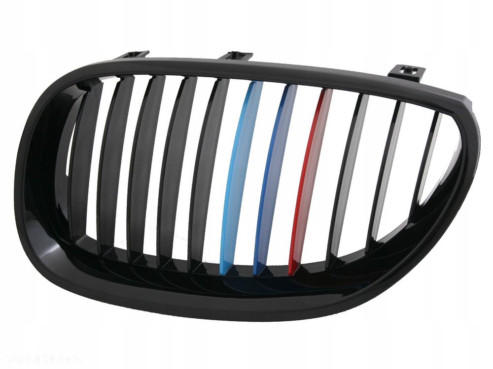 ATRAPA GRILL KRATKA BMW 5 E60 E61 TUNING BLACK POŁ - 3