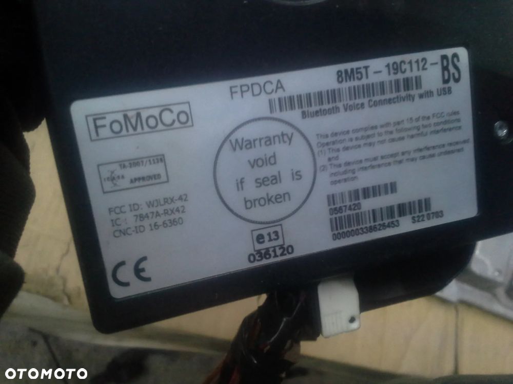 Ford Fokus MK3 1.6 EcoBoost zestaw startowy komputer 0261S07430  BV61-12A650 i inne - 5