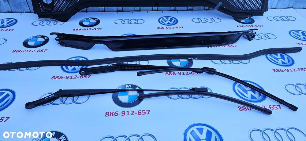 VW Arteon Podszybie górne plastikowe 3G8819403D podszybie dolne stalowe 3G0806239C uszczelka podszybia guma 3G0823723 Wycieraczki ramię wycieraczki prawe lewe ORYGINAŁ VW EUROPA - 2
