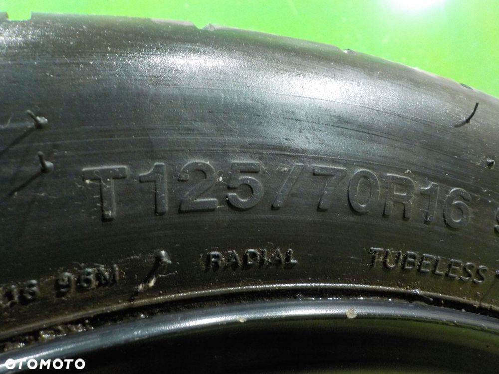 AUDI A3 8P GOLF V GOLF VI kolo dojazdowe 125/70/16 5X112 - 4