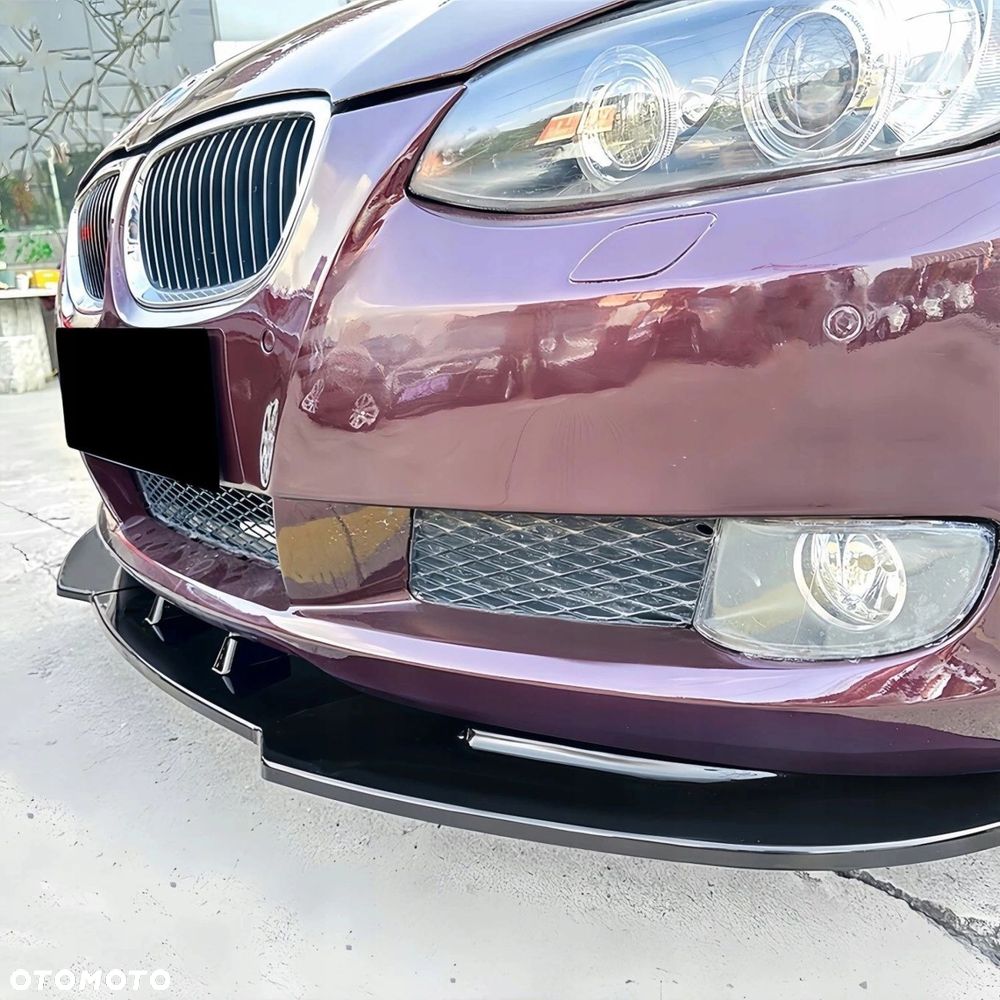 DOKŁADKA PRZEDNIEGO ZDERZAKA BMW E92 E93 czarny połysk LIFT - 1