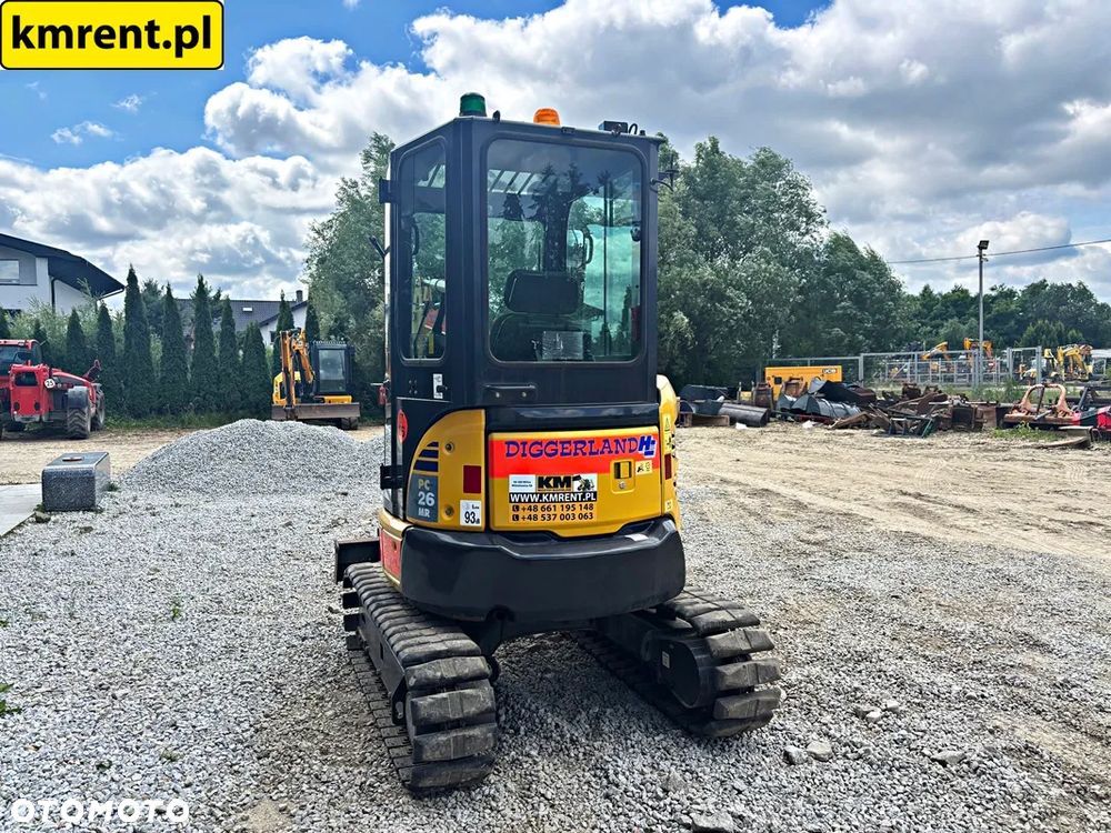 Komatsu PC 26 MR-3 MINI-KOPARKA 2021R | JCB 8015, 8016, 8018, 8025, 8030, YANMAR SV 15, CAT 302.5, 302.4, 303, 303.6, 301.6, 301.8, KUBOTA U27 - 20