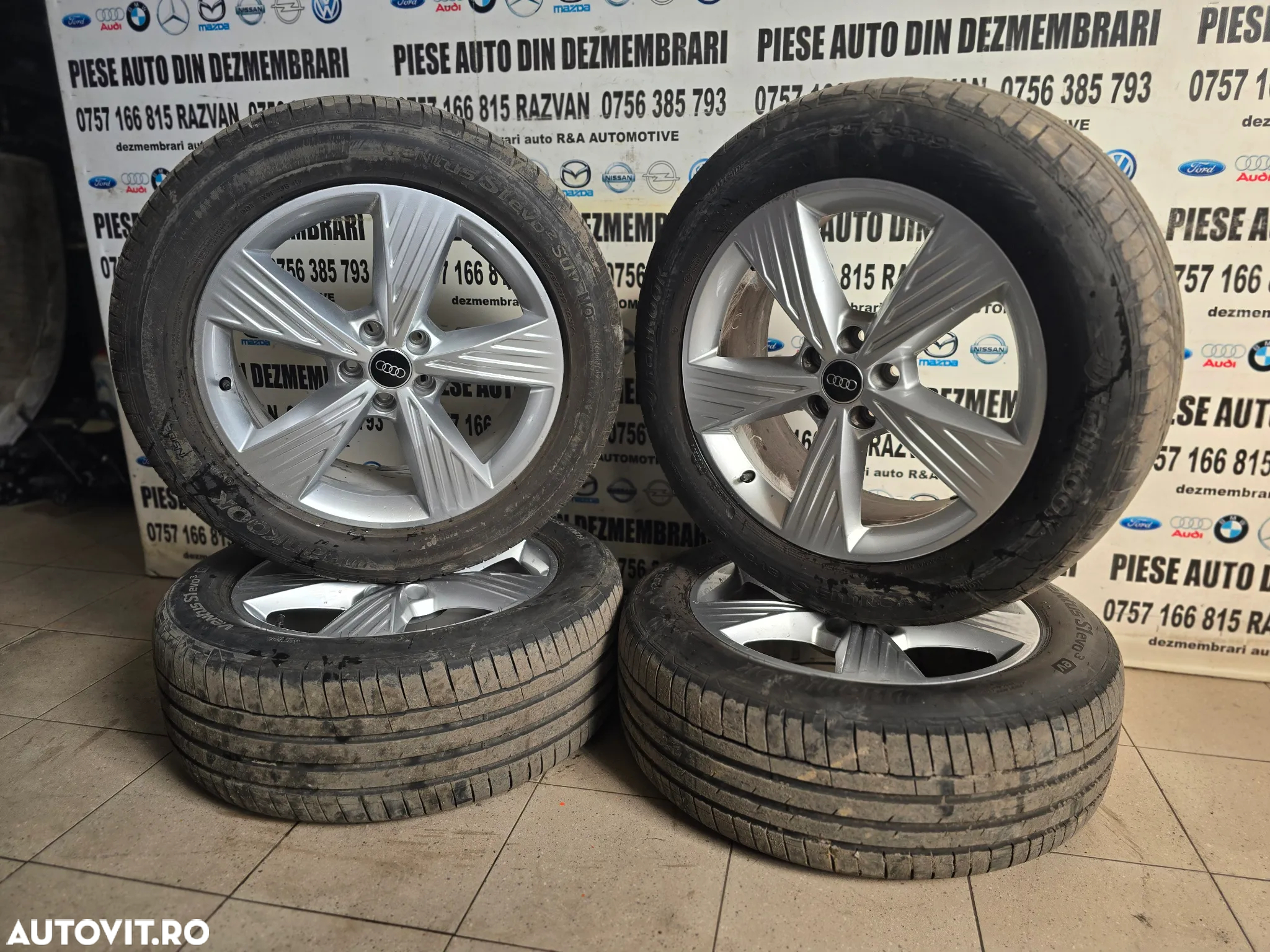 Set Jante Aluminiu R19 2 Dimensiuni Audi Q4 E-Tron 235/55R19 255/50R19 5X112 Anvelope Vara Dot 2023 - 3