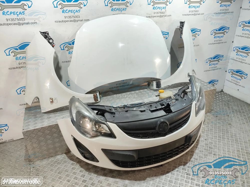 Frente Completa Opel Corsa D S07 - Facelift | LCI - Diesel | Parachoques | Parachoque | Grelha | Grelhas | Otica | Oticas | Guarda Lamas | Lama | Capo | Capot | Reforço | Fibra | Radiador | Ventilador | Radiadores | Para-choques - 1