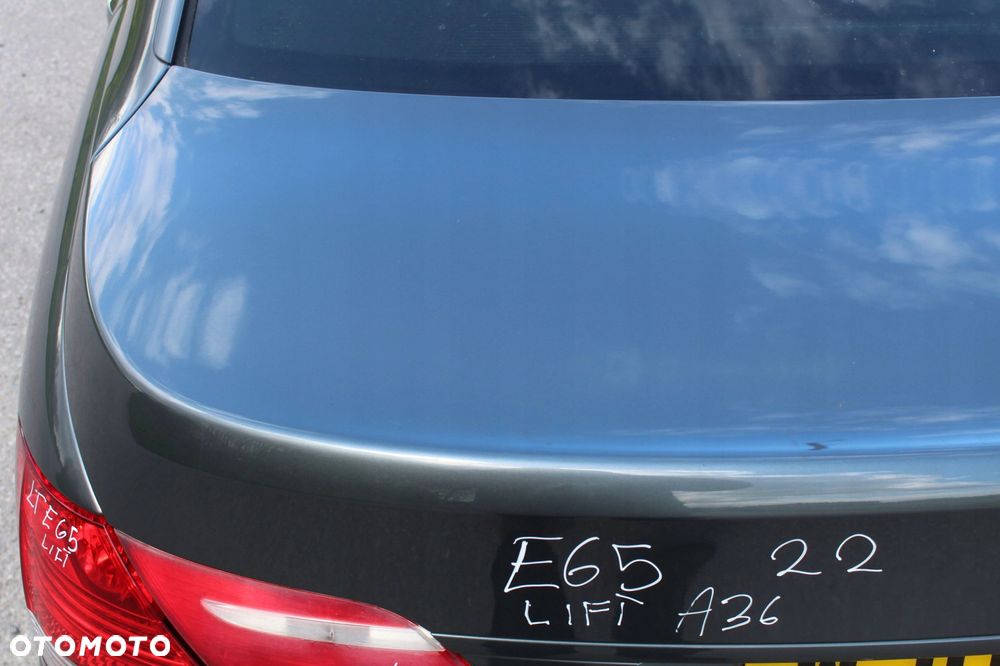 TYLNA KLAPA BAGAŻNIKA BMW E65 LIFT A36 TITANGRAU - 2