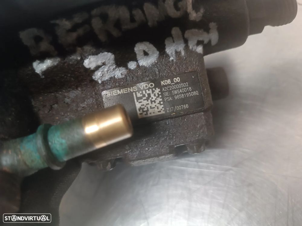 BOMBA INJETORA / ALTA PRESSÃO CITROEN BERLINGO 2.0HDI (SIEMENS) 5WS40018 9658195080 A2C20000502 - 4
