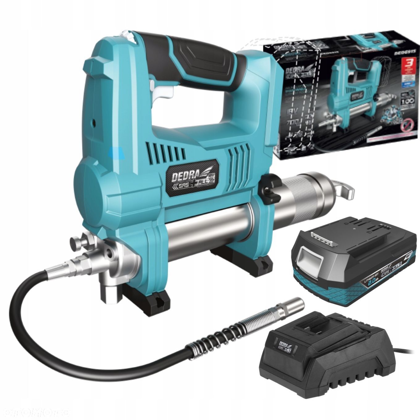 DEDRA DED6915 SMAROWNICA akum 690Bar 18V SAS 2Ah - 1