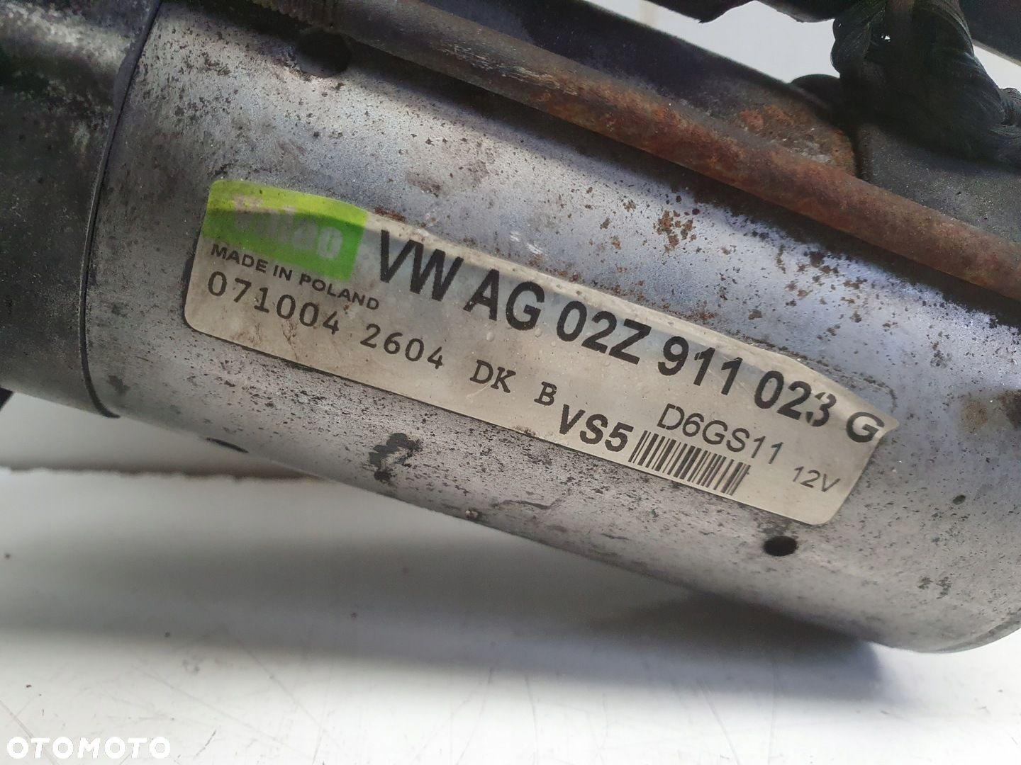 VW Audi A3 8P BLX 2.0 FSI ROZRUSZNIK 02Z911023G valeo - 2