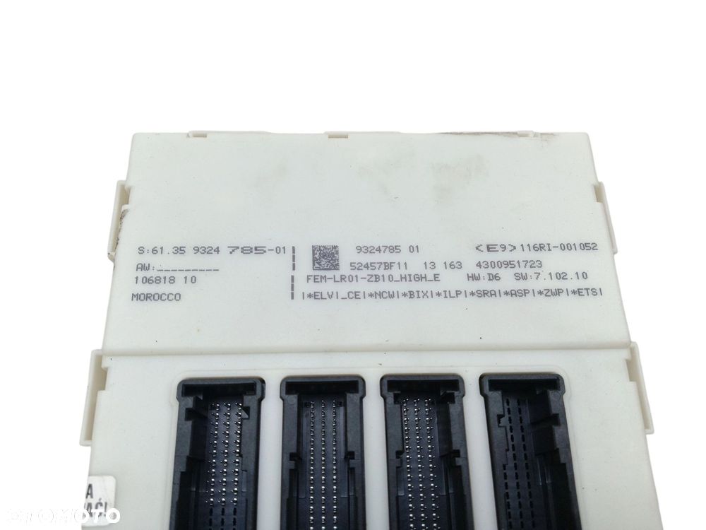 SKRZYNKA BEZPIECZNIKÓW MODUŁ FEM BMW F20 F21 F22 F30 F31 F32 9324785 - 3