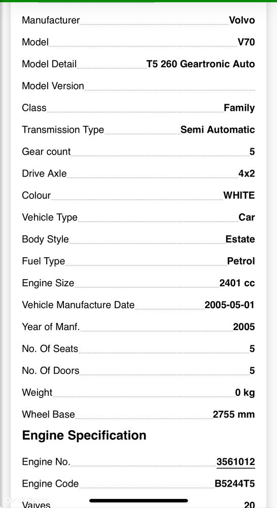 Skrzynia nr 323 Volvo v70 SKRZYNIA BIEGÓW 2.4 BENZYNA VOLVO S60 V70 P9482078 - 4
