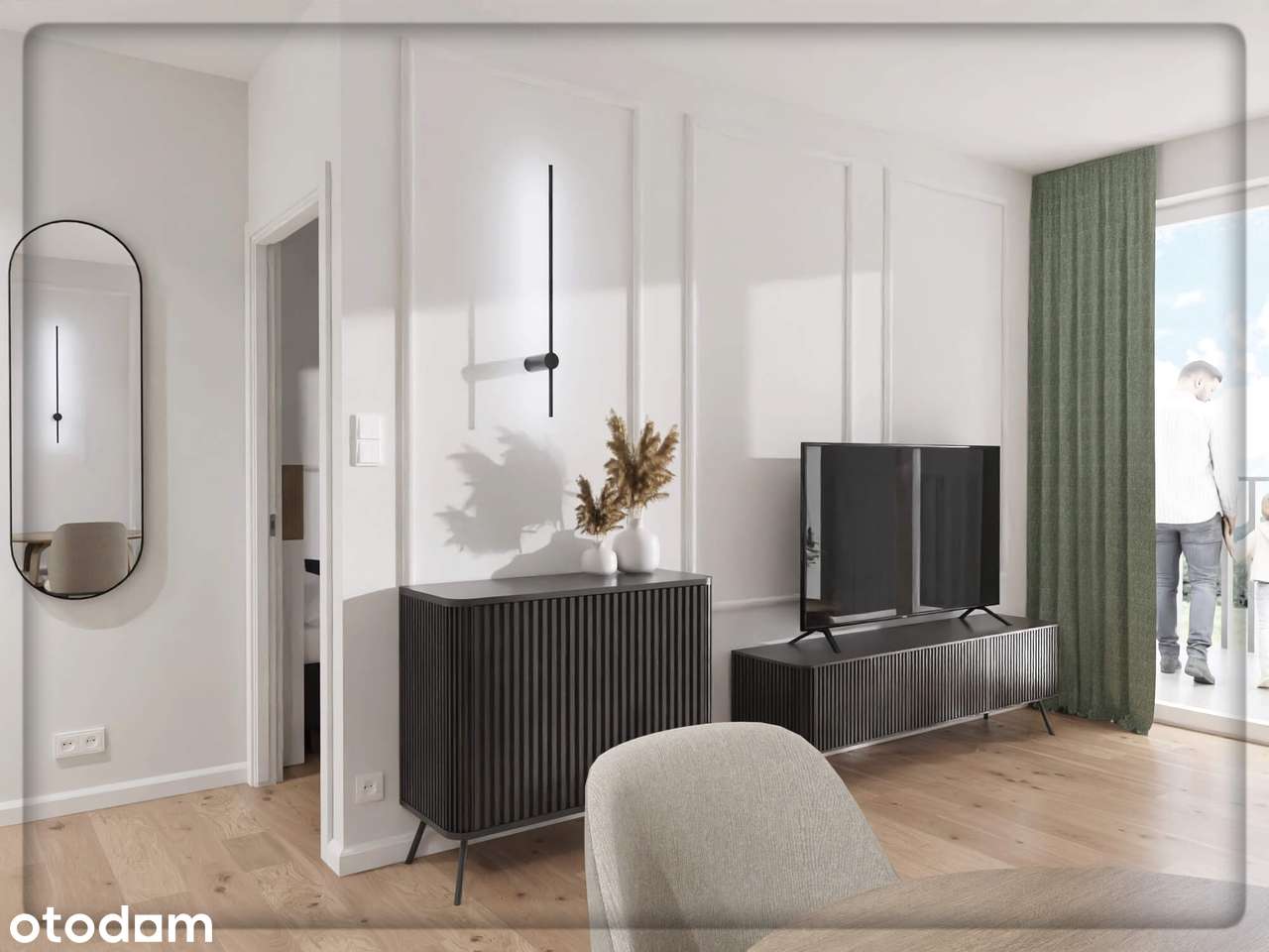 3-pokojowe mieszkanie 48m2 + balkon